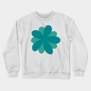 Cute Daisy Flower - verdigris green Crewneck Sweatshirt